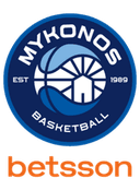 Mykonos Betsson B.C. logo - A Ethniki Mykonos Betsson Bc Vs Aris Thessaloniki Bc Scores